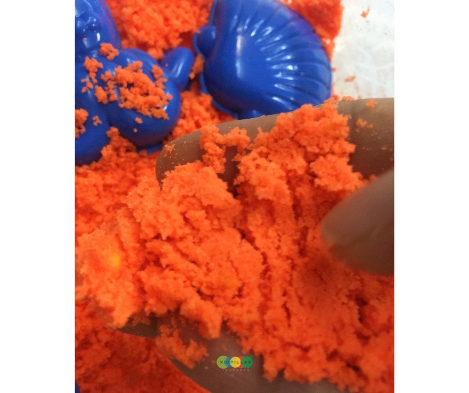 2 ingredients kinetic sand recipe