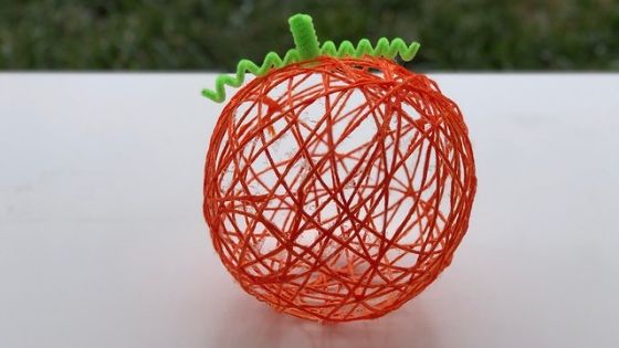 Yarn Pumpkin Craft