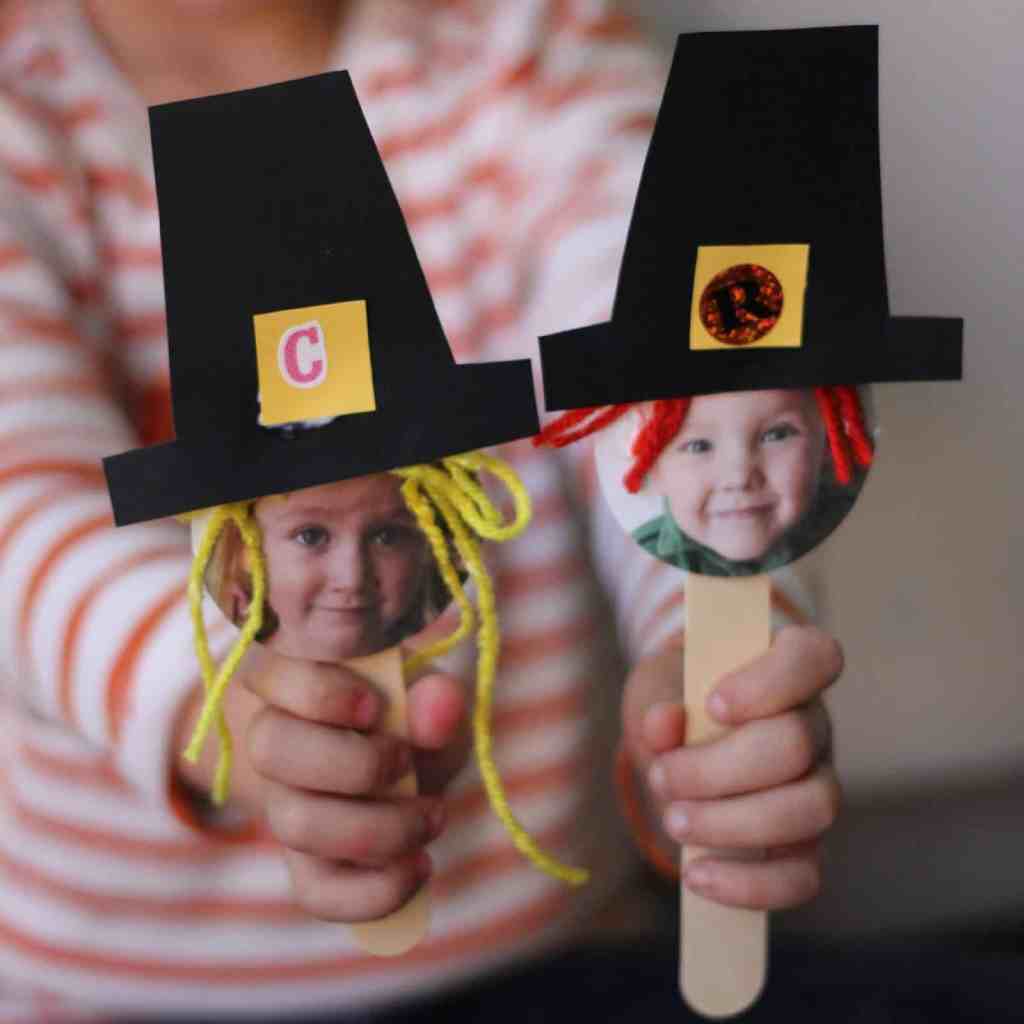 pilgrim puppet crafts for kids