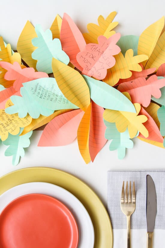 Thanksgiving Table Runner DIY Idea