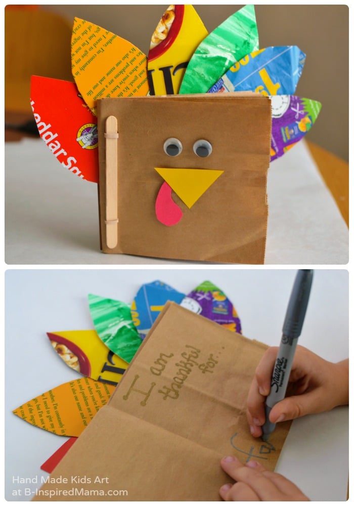 Thankful Turkey Kids Book Craft