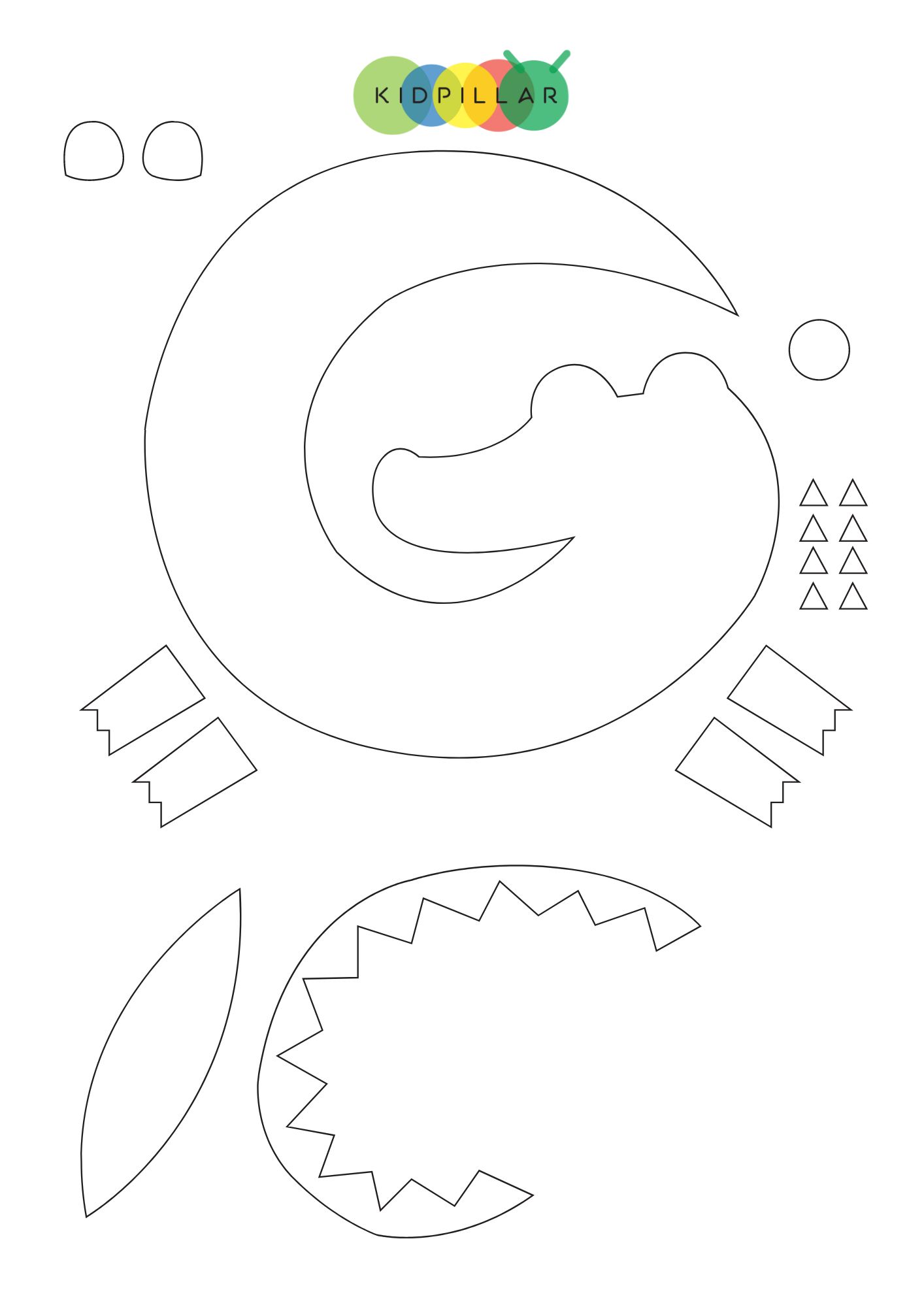 Alligator Craft Template