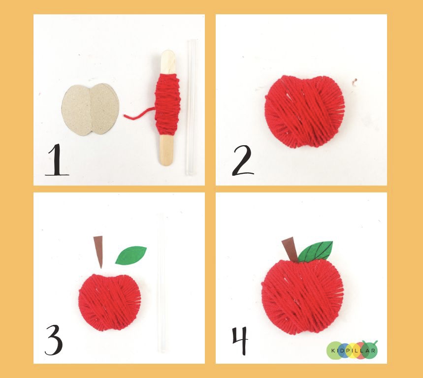 Apple fall crafts for kindergarteners