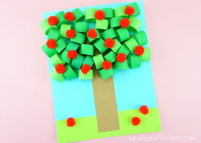 Apple tree Fall craft for toddlers