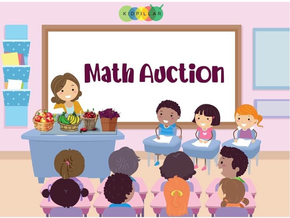 Auction math game for 4th grader