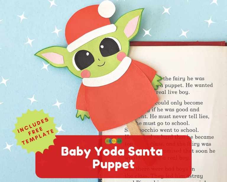 baby Yoda Santa craft for kids