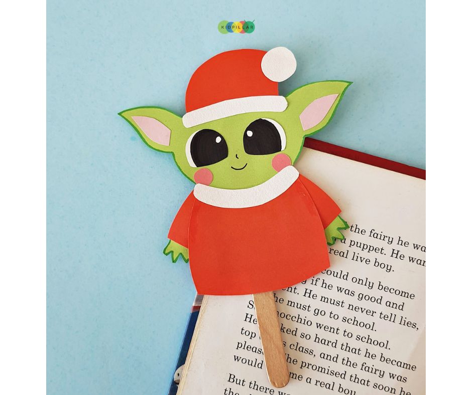 baby Yoda Santa craft for kindergarten