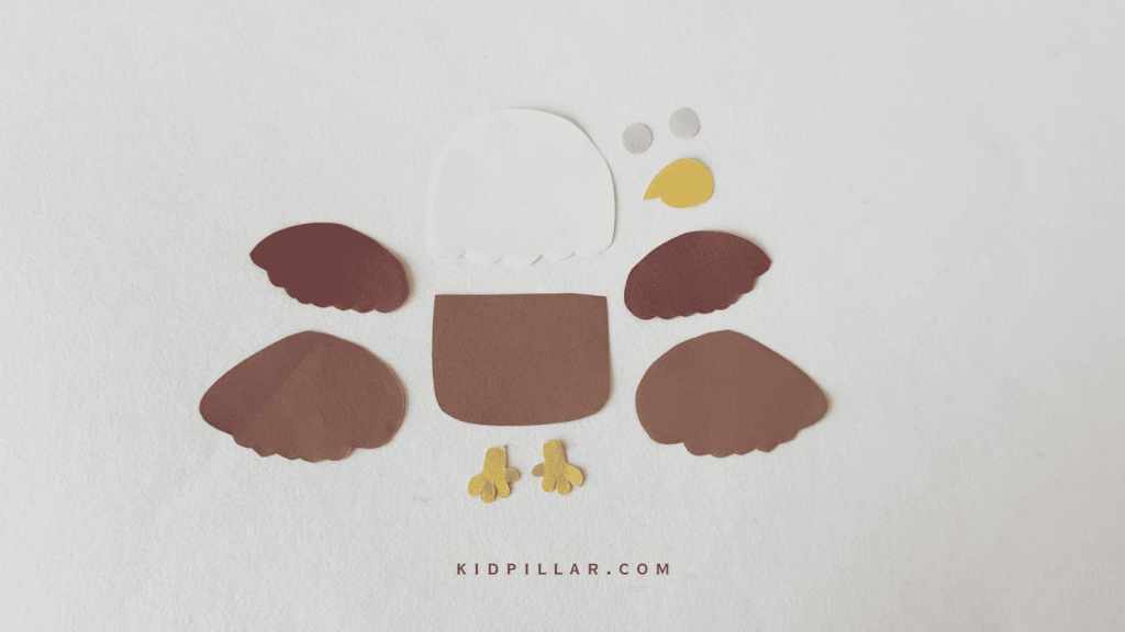 Bald eagle craft template cutouts