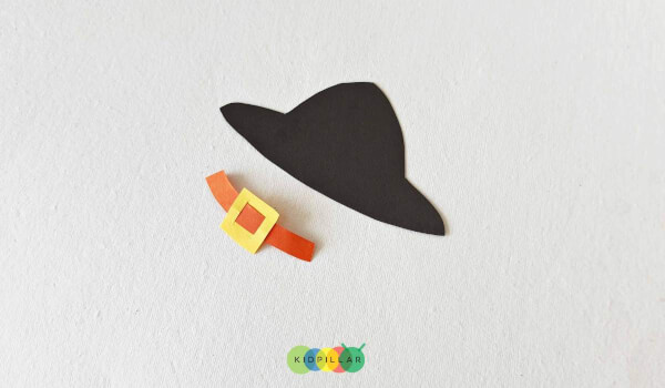 Make Cap of Candy Corn Puppet Craft For Kids