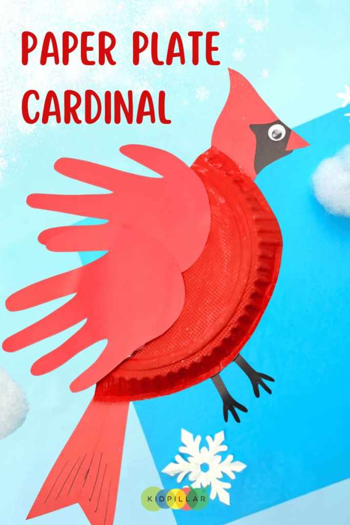 Christmas bird cardinal craft