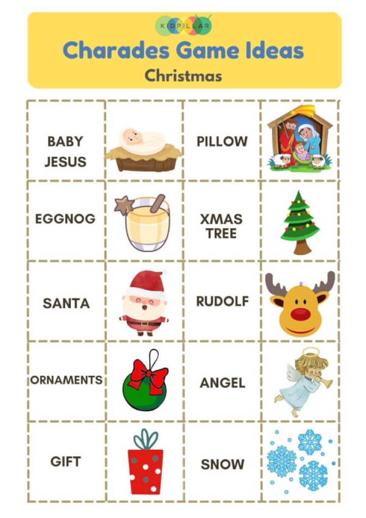 Christmas Charades Ideas