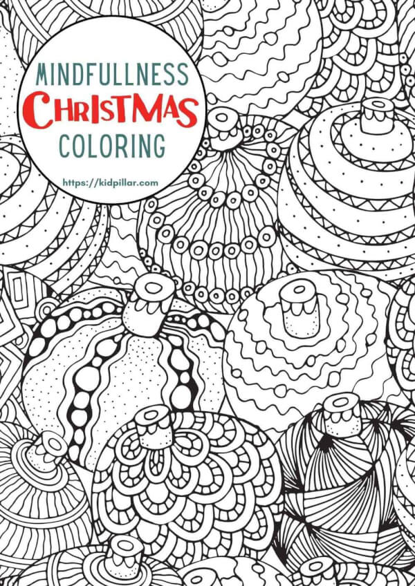 Christmas Mindful Coloring