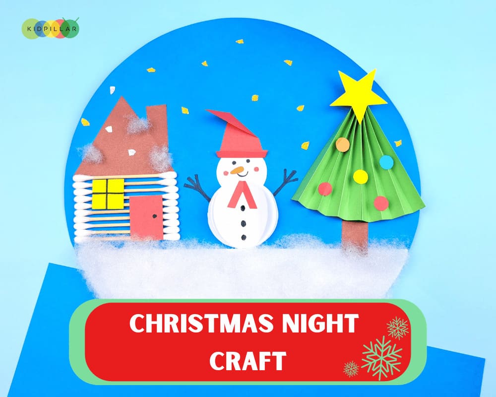 Christmas Night Scene Craft For Kids