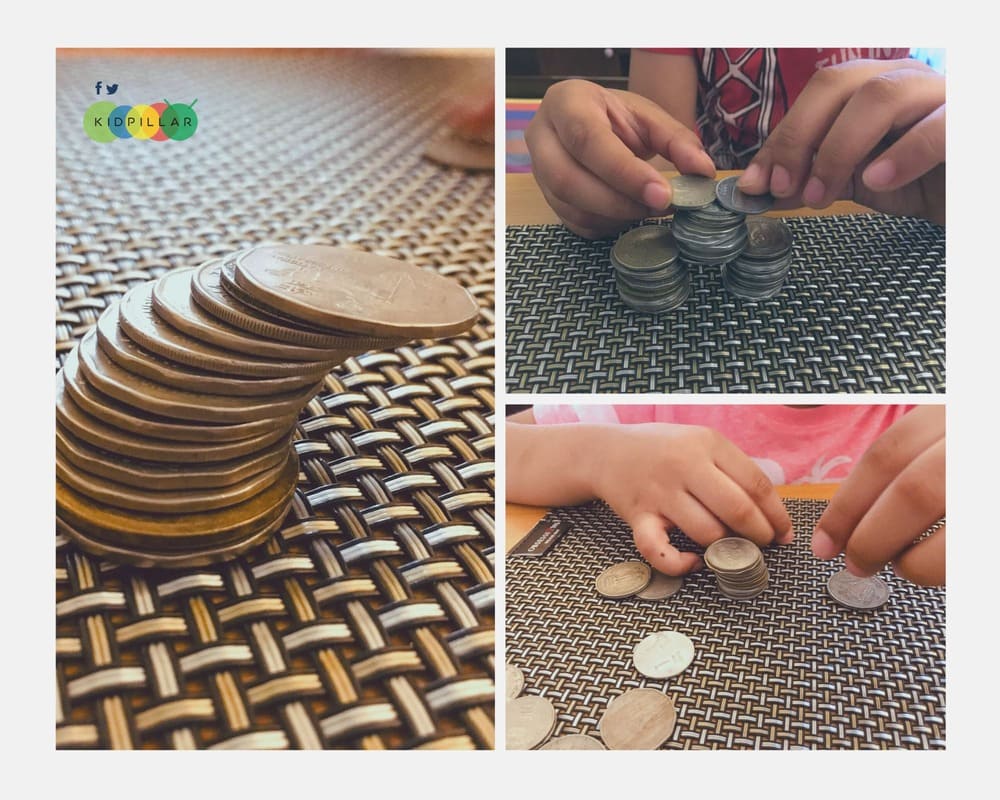 Coin Structures winter STEM activity for kids