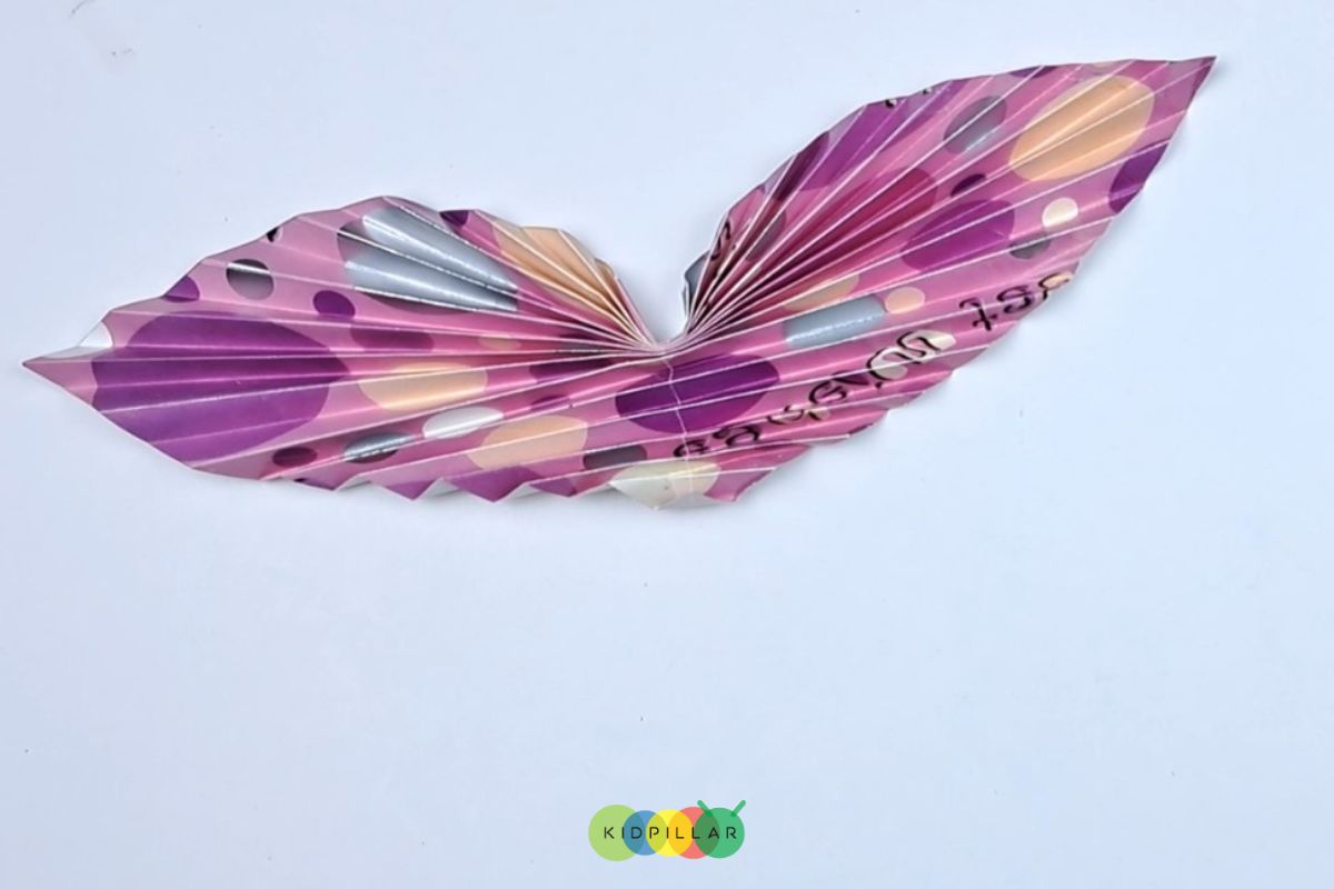 Forewing of color paper butterfly craft