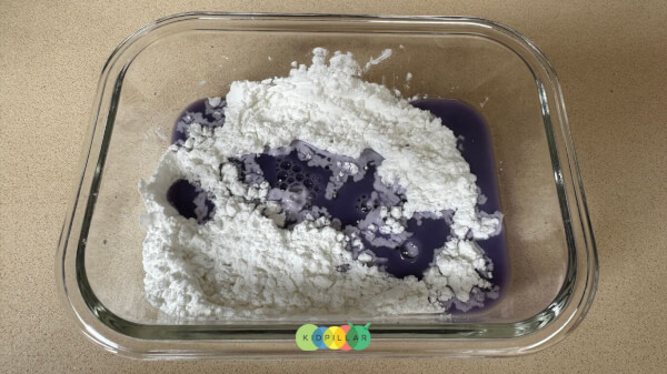 Add pH solution to colour changing oobleck recipe