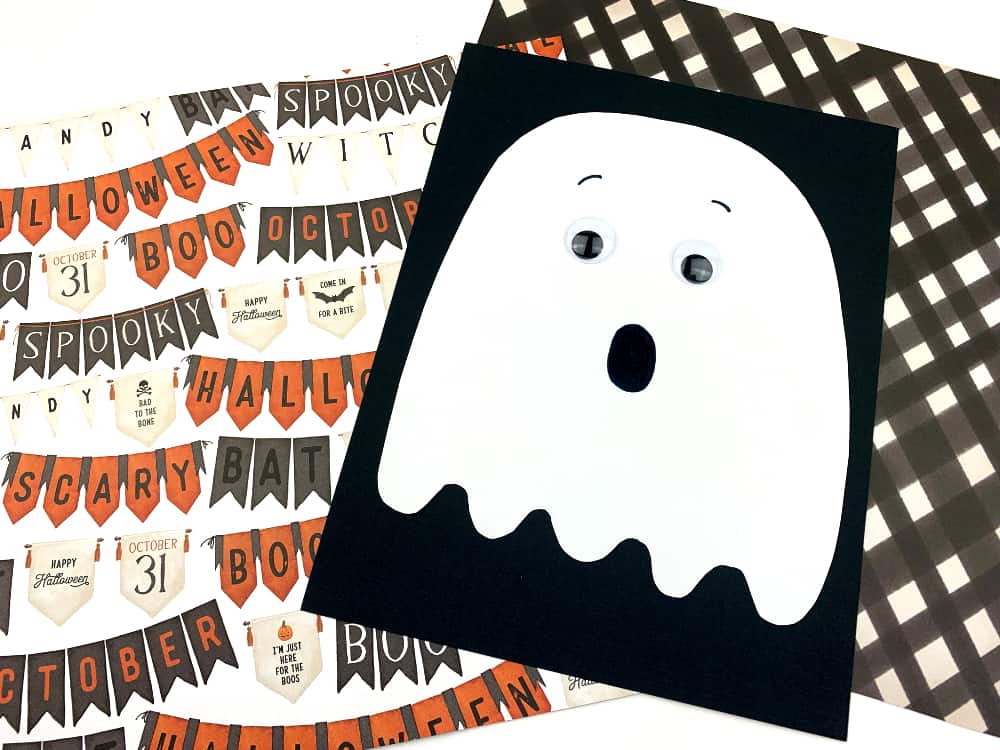 Ghost Halloween Craft with paper