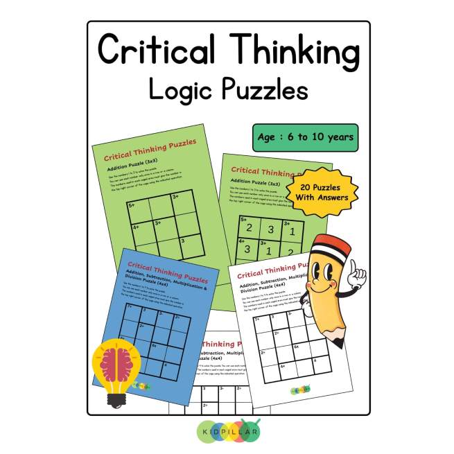 Critical Thinking Puzzles For kids