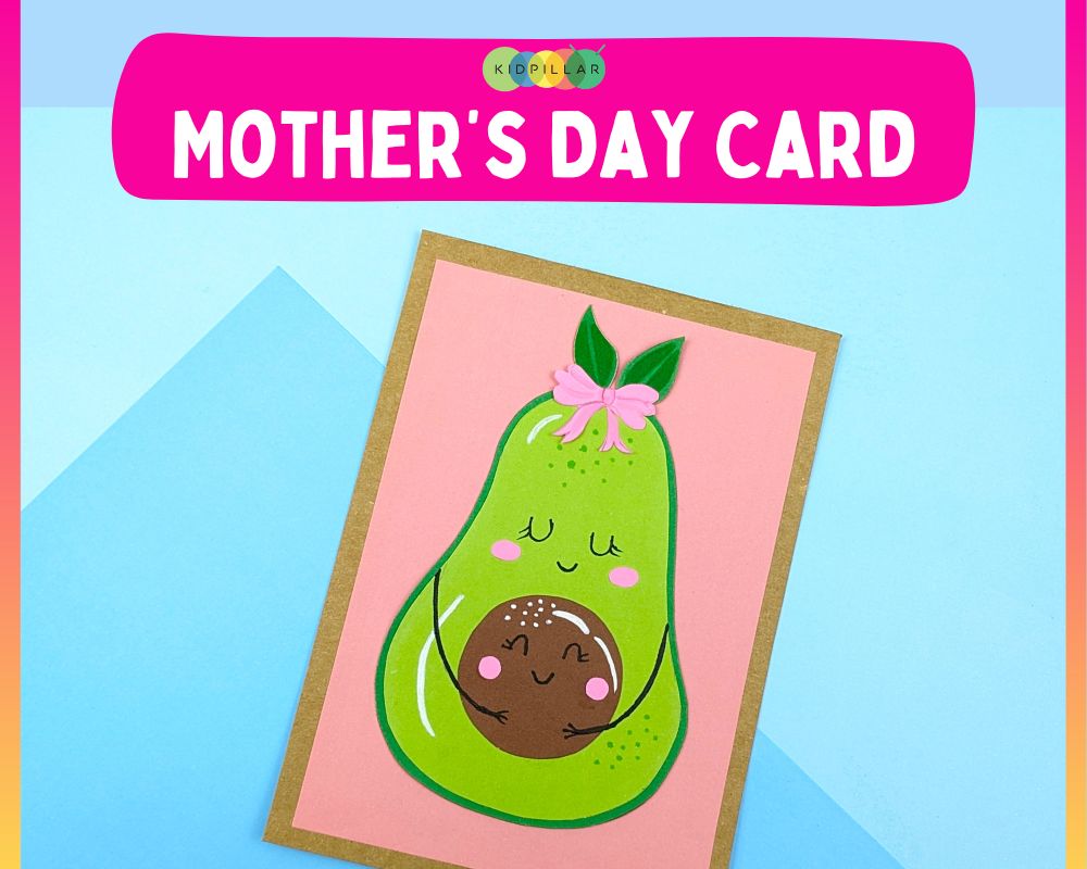 cute avocado mother's day card