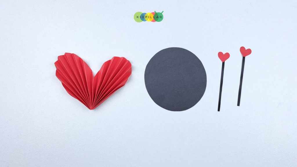 cute heart ladybug valentine craft idea