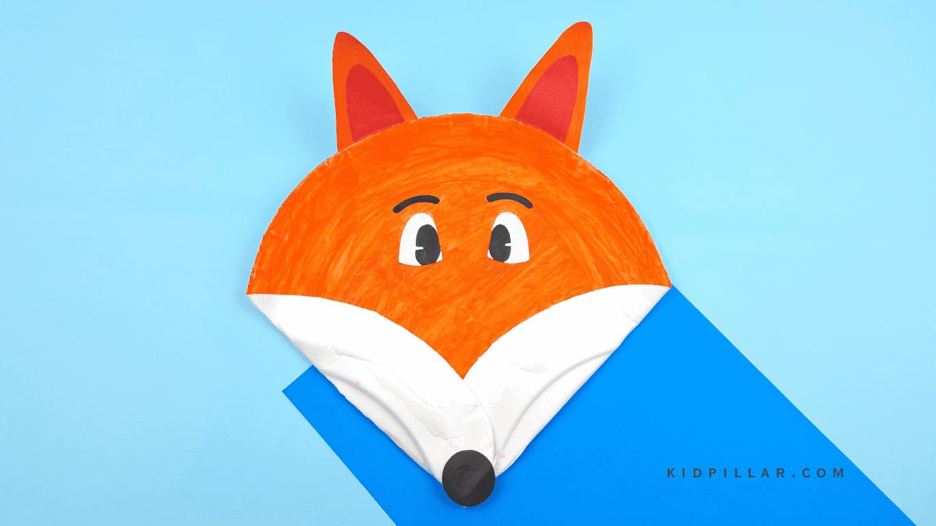 cute paper plate fox craft