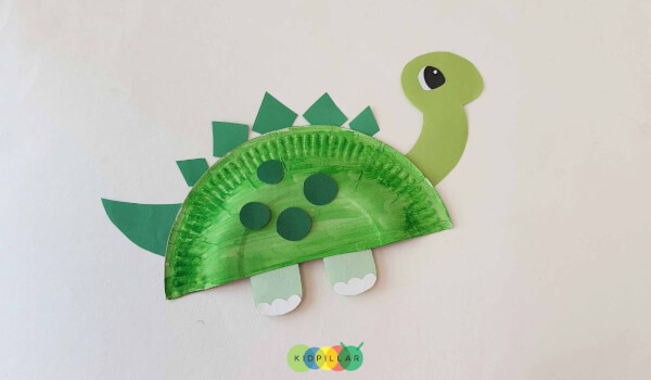 Paste legs on dinosaur crafts for 6 year olds