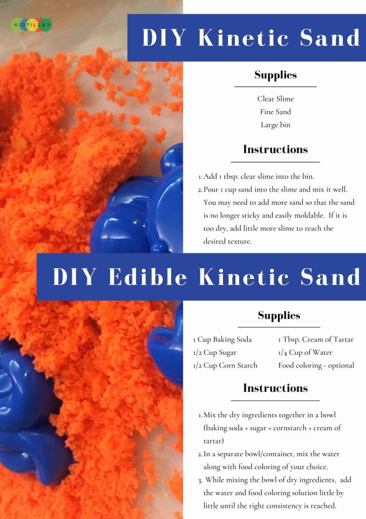 DIY homemade kinetic sand