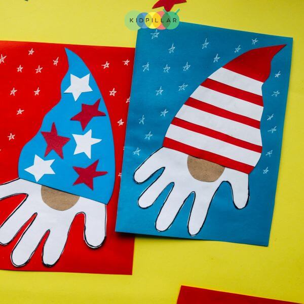 DIY Patriotic Gnomes Paper Craft