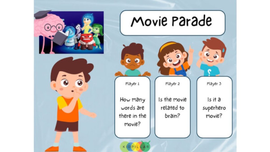 Movie parade drawing pen and paper games with friends