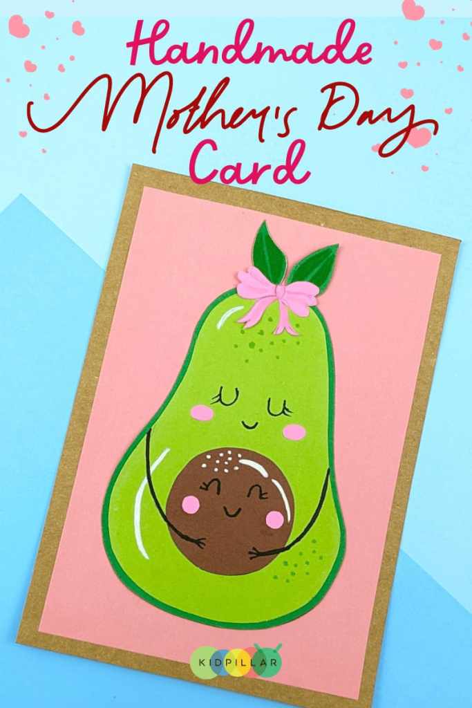 Easy avocado mother's day card