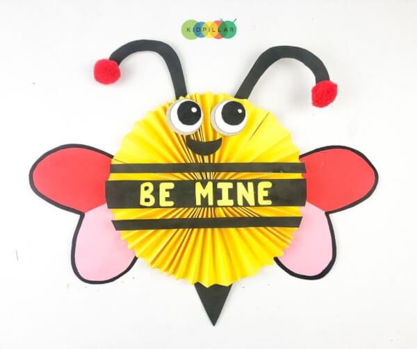 easy bee valentine craft