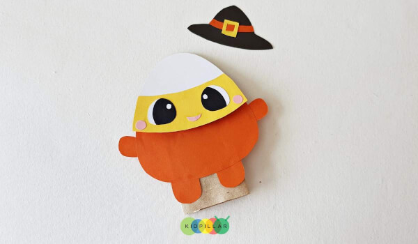 easy candy corn halloween craft