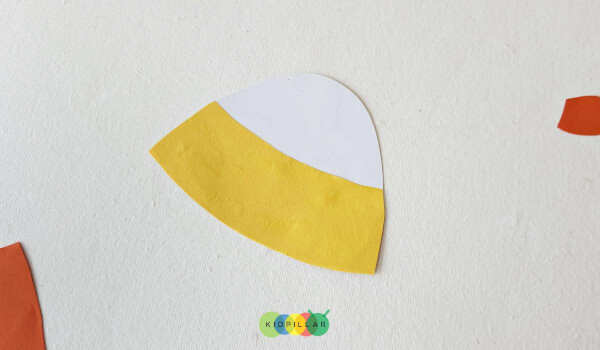 Make top part of Easy Candy Corn Paper Bag Puppet