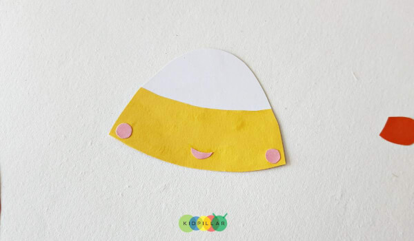 Make face for easy candy corn puppet craft ideas