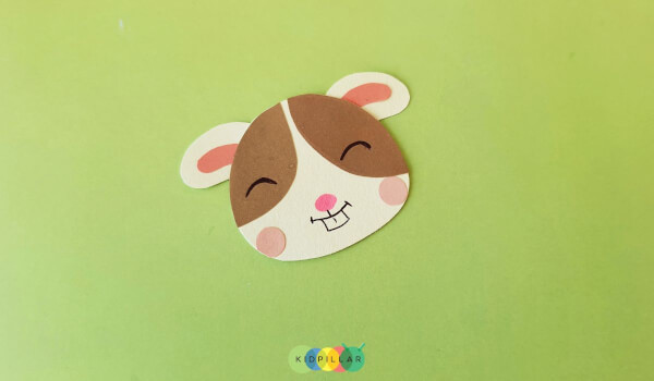 Make face of Easy guinea pig craft for toddlers