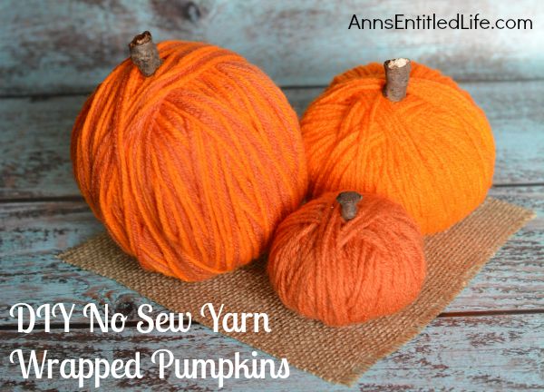 Pumpkin yarn craft