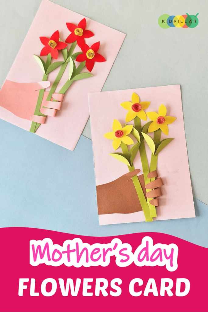 Easy Mother's day Flowers card diy