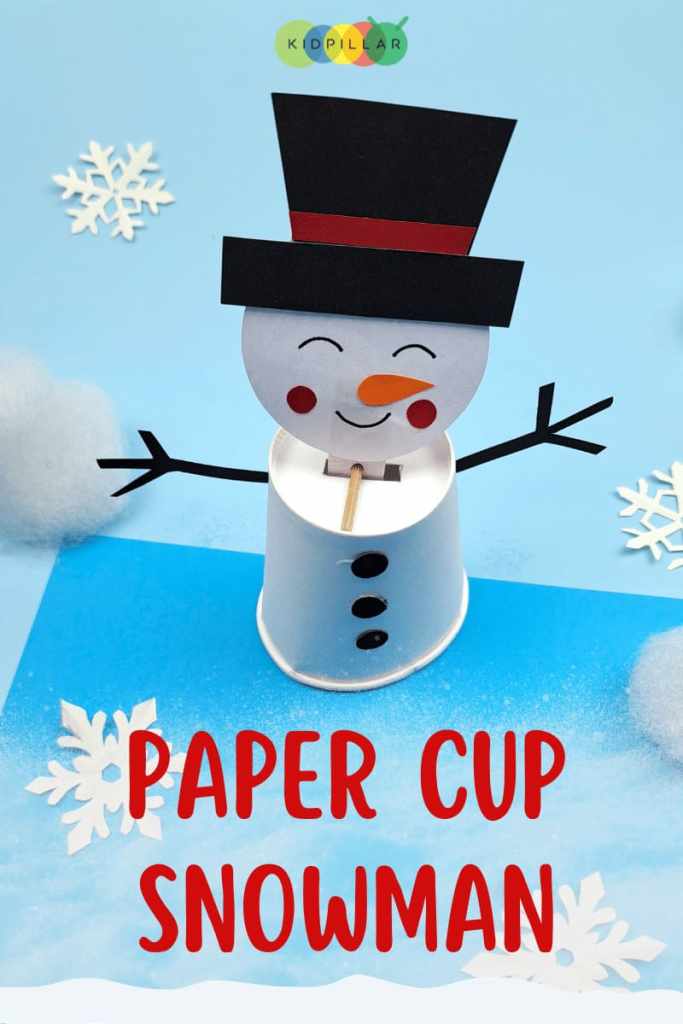 easy paper cup snowman craft kids