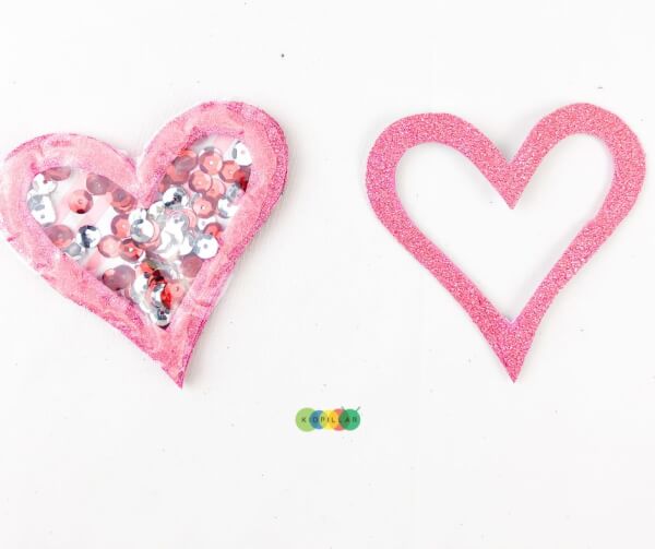 easy paper heart craft for kindergarten