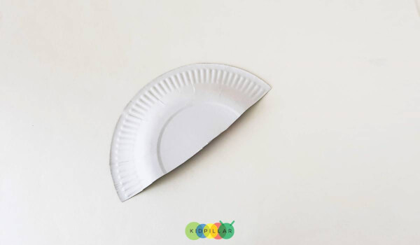 Cut plate for Easy paper plate dinosaur