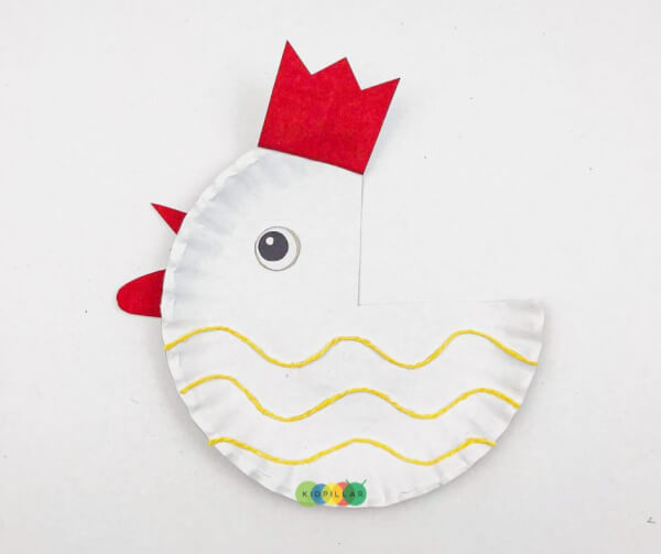 easy paper plate hen