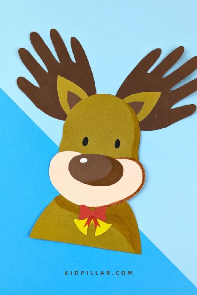 Easy Reindeer craft with paper