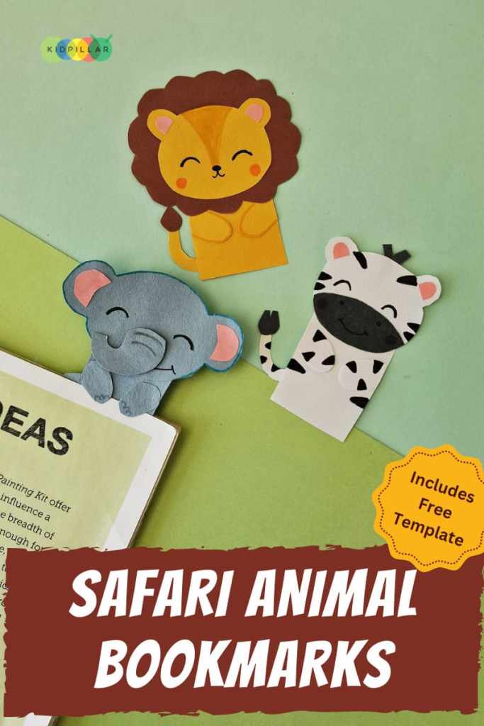 Easy Safari animals bookmark craft