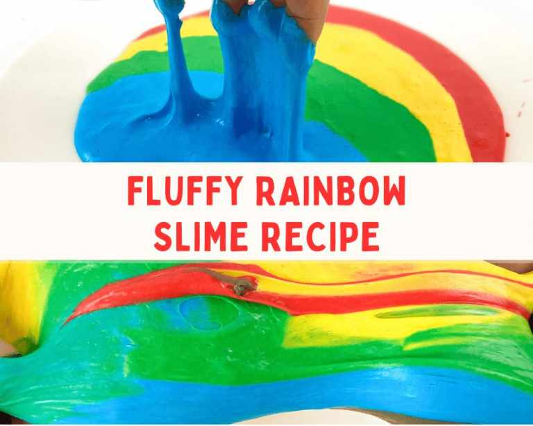 Fluffy Rainbow Slime Recipe