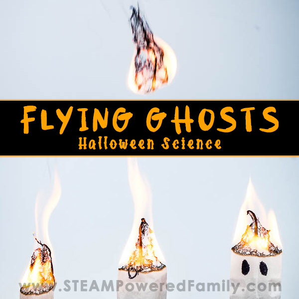 Flying ghosts - Halloween science activity for kids