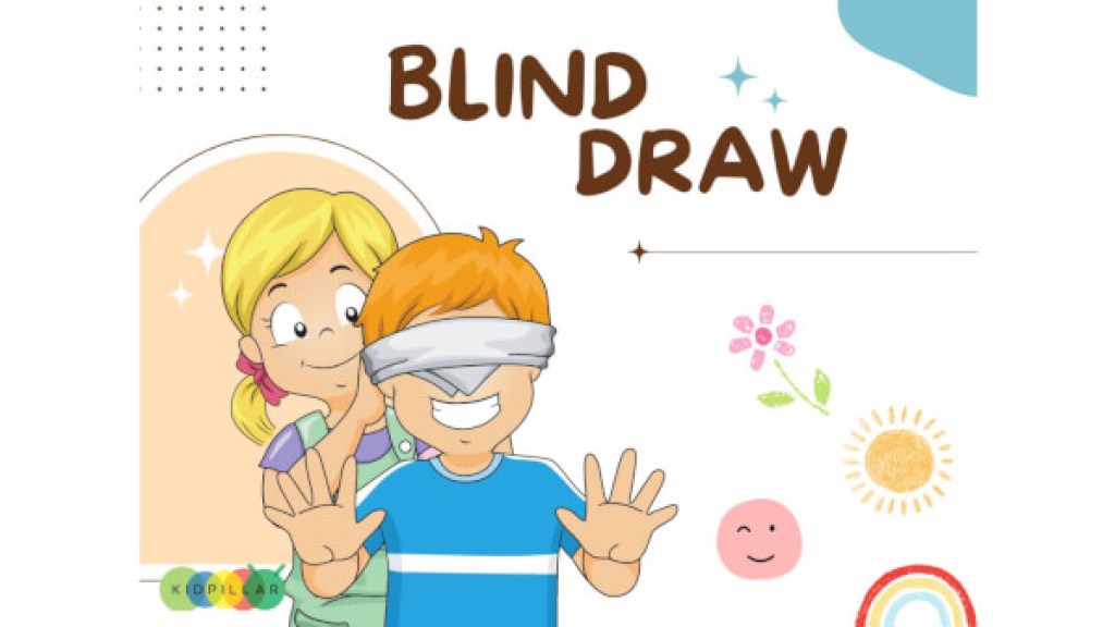 Blind drawing fun paper game