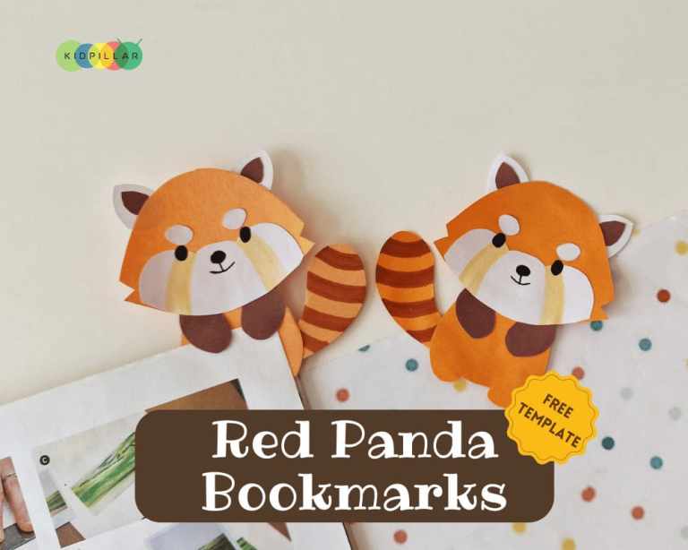 Fun Red Panda Bookmark Craft