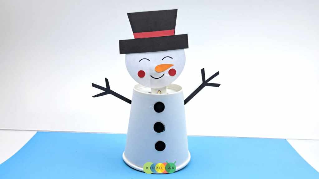 fun snowman paper cup craft