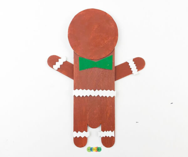 gingerbread man craft stick craft