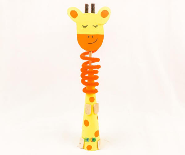 giraffe safari craft idea for kids